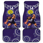 Custom AFL Dockers NAIDOC Week Car Mats Keep The Fire Burning Indigenous Art