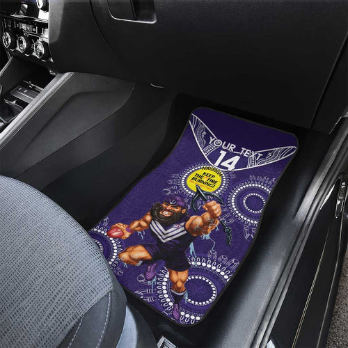 Custom AFL Dockers NAIDOC Week Car Mats Keep The Fire Burning Indigenous Art