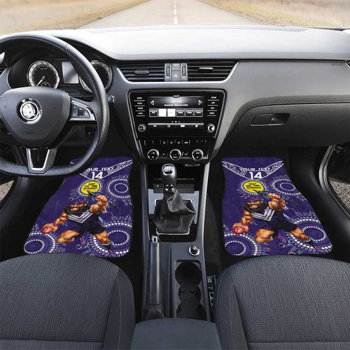 Custom AFL Dockers NAIDOC Week Car Mats Keep The Fire Burning Indigenous Art
