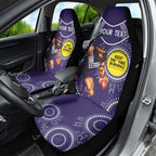 Custom AFL Dockers NAIDOC Week Car Seat Cover Keep The Fire Burning Indigenous Art