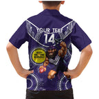 Custom AFL Dockers NAIDOC Week Family Matching Mermaid Dress and Hawaiian Shirt Keep The Fire Burning Indigenous Art