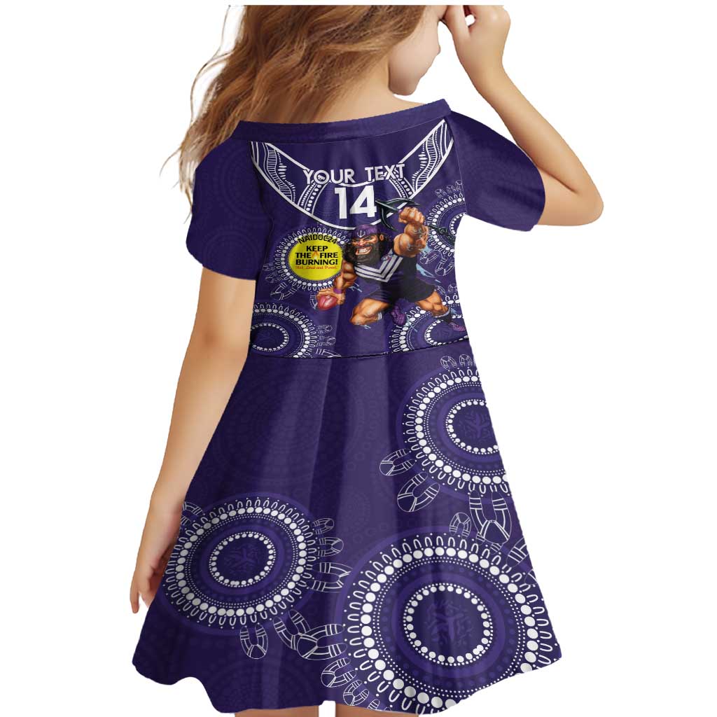 Custom AFL Dockers NAIDOC Week Family Matching Mermaid Dress and Hawaiian Shirt Keep The Fire Burning Indigenous Art