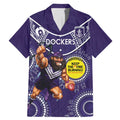 Custom AFL Dockers NAIDOC Week Family Matching Mermaid Dress and Hawaiian Shirt Keep The Fire Burning Indigenous Art