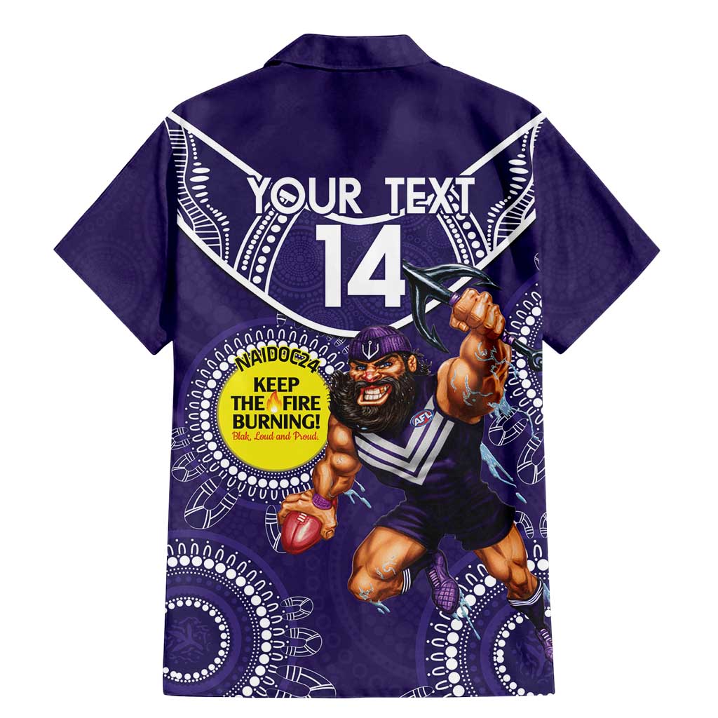 Custom AFL Dockers NAIDOC Week Family Matching Mermaid Dress and Hawaiian Shirt Keep The Fire Burning Indigenous Art