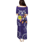 Custom AFL Dockers NAIDOC Week Family Matching Puletasi and Hawaiian Shirt Keep The Fire Burning Indigenous Art