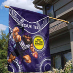 Custom AFL Dockers NAIDOC Week Garden Flag Keep The Fire Burning Indigenous Art