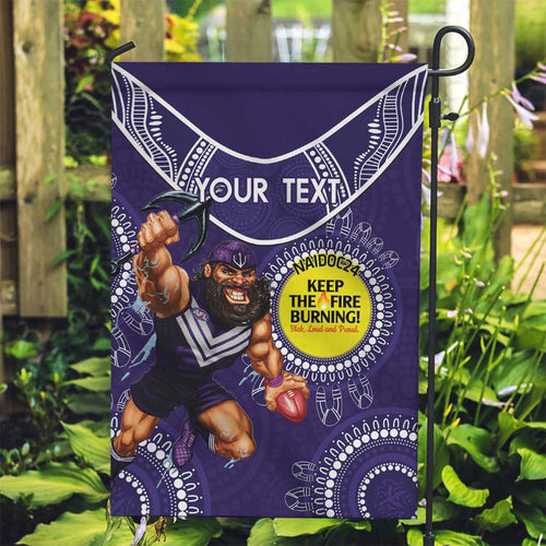 Custom AFL Dockers NAIDOC Week Garden Flag Keep The Fire Burning Indigenous Art
