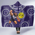 Custom AFL Dockers NAIDOC Week Hooded Blanket Keep The Fire Burning Indigenous Art