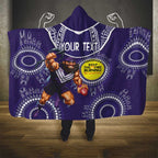Custom AFL Dockers NAIDOC Week Hooded Blanket Keep The Fire Burning Indigenous Art