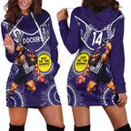 Custom AFL Dockers NAIDOC Week Hoodie Dress Keep The Fire Burning Indigenous Art