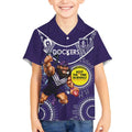 Custom AFL Dockers NAIDOC Week Kid Hawaiian Shirt Keep The Fire Burning Indigenous Art