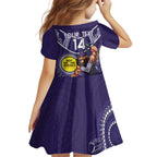 Custom AFL Dockers NAIDOC Week Kid Short Sleeve Dress Keep The Fire Burning Indigenous Art