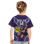 Custom AFL Dockers NAIDOC Week Kid T Shirt Keep The Fire Burning Indigenous Art