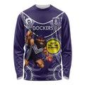 Custom AFL Dockers NAIDOC Week Long Sleeve Shirt Keep The Fire Burning Indigenous Art
