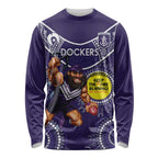 Custom AFL Dockers NAIDOC Week Long Sleeve Shirt Keep The Fire Burning Indigenous Art