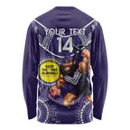 Custom AFL Dockers NAIDOC Week Long Sleeve Shirt Keep The Fire Burning Indigenous Art