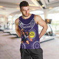 Custom AFL Dockers NAIDOC Week Men Tank Top Keep The Fire Burning Indigenous Art