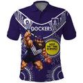 Custom AFL Dockers NAIDOC Week Polo Shirt Keep The Fire Burning Indigenous Art