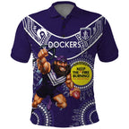 Custom AFL Dockers NAIDOC Week Polo Shirt Keep The Fire Burning Indigenous Art