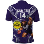 Custom AFL Dockers NAIDOC Week Polo Shirt Keep The Fire Burning Indigenous Art