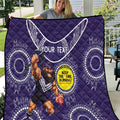 Custom AFL Dockers NAIDOC Week Quilt Keep The Fire Burning Indigenous Art
