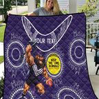 Custom AFL Dockers NAIDOC Week Quilt Keep The Fire Burning Indigenous Art