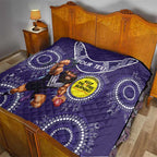 Custom AFL Dockers NAIDOC Week Quilt Keep The Fire Burning Indigenous Art