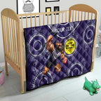 Custom AFL Dockers NAIDOC Week Quilt Keep The Fire Burning Indigenous Art