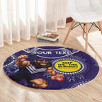 Custom AFL Dockers NAIDOC Week Round Carpet Keep The Fire Burning Indigenous Art