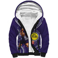 Custom AFL Dockers NAIDOC Week Sherpa Hoodie Keep The Fire Burning Indigenous Art