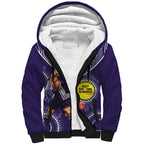 Custom AFL Dockers NAIDOC Week Sherpa Hoodie Keep The Fire Burning Indigenous Art
