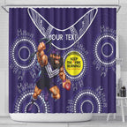 Custom AFL Dockers NAIDOC Week Shower Curtain Keep The Fire Burning Indigenous Art