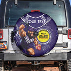 Custom AFL Dockers NAIDOC Week Spare Tire Cover Keep The Fire Burning Indigenous Art