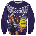 Custom AFL Dockers NAIDOC Week Sweatshirt Keep The Fire Burning Indigenous Art