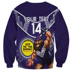 Custom AFL Dockers NAIDOC Week Sweatshirt Keep The Fire Burning Indigenous Art