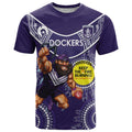 Custom AFL Dockers NAIDOC Week T Shirt Keep The Fire Burning Indigenous Art