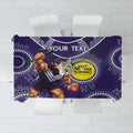 Custom AFL Dockers NAIDOC Week Tablecloth Keep The Fire Burning Indigenous Art