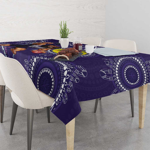 Custom AFL Dockers NAIDOC Week Tablecloth Keep The Fire Burning Indigenous Art