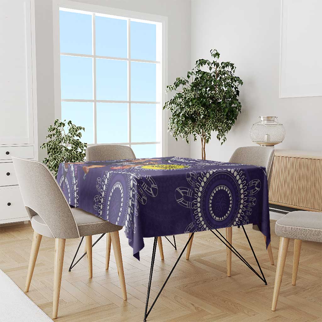 Custom AFL Dockers NAIDOC Week Tablecloth Keep The Fire Burning Indigenous Art