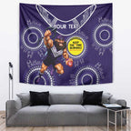 Custom AFL Dockers NAIDOC Week Tapestry Keep The Fire Burning Indigenous Art