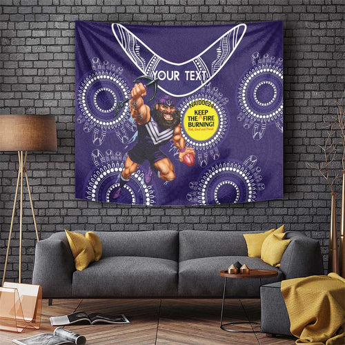 Custom AFL Dockers NAIDOC Week Tapestry Keep The Fire Burning Indigenous Art