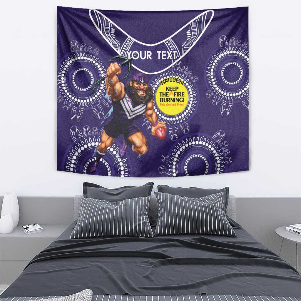 Custom AFL Dockers NAIDOC Week Tapestry Keep The Fire Burning Indigenous Art