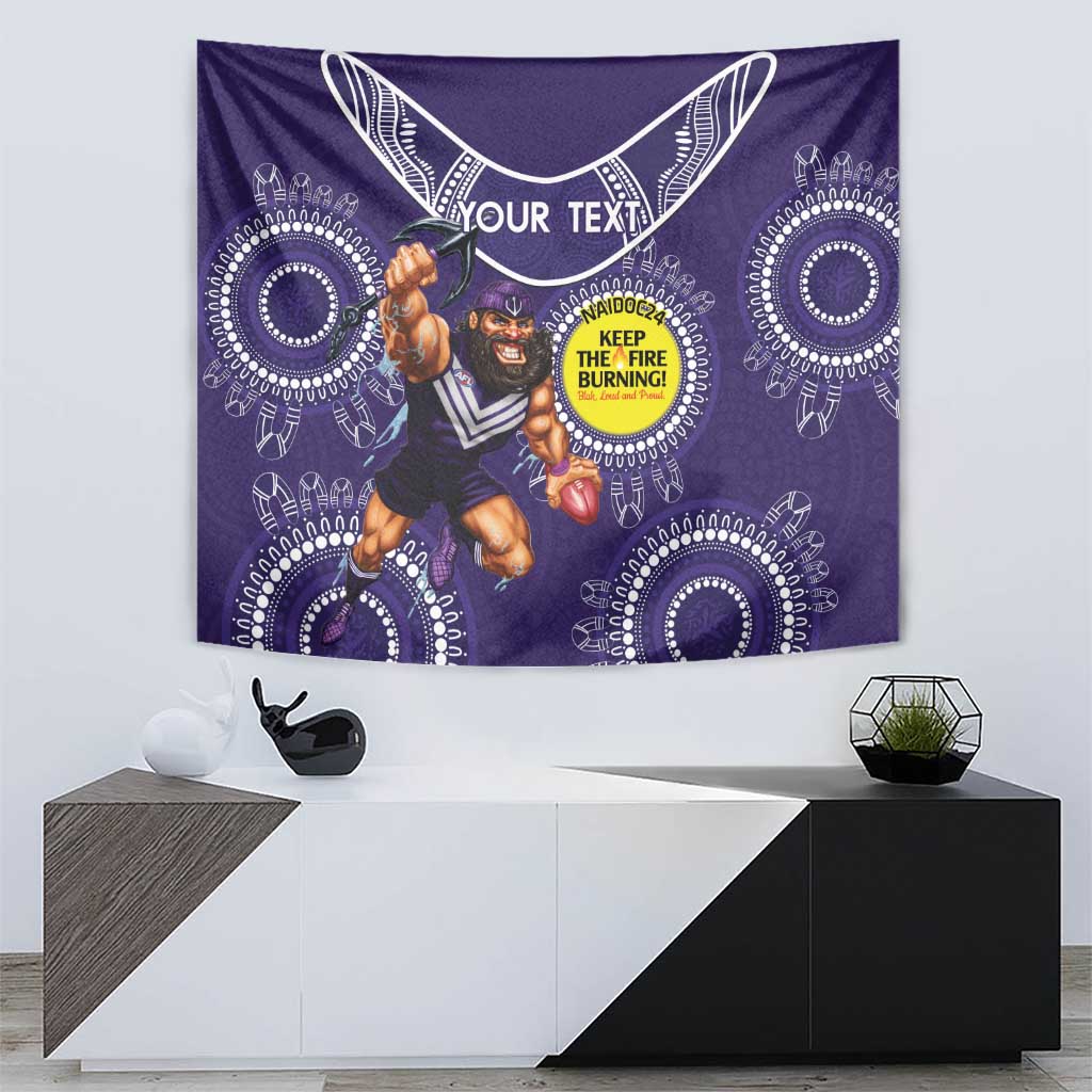 Custom AFL Dockers NAIDOC Week Tapestry Keep The Fire Burning Indigenous Art