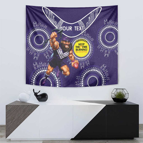 Custom AFL Dockers NAIDOC Week Tapestry Keep The Fire Burning Indigenous Art