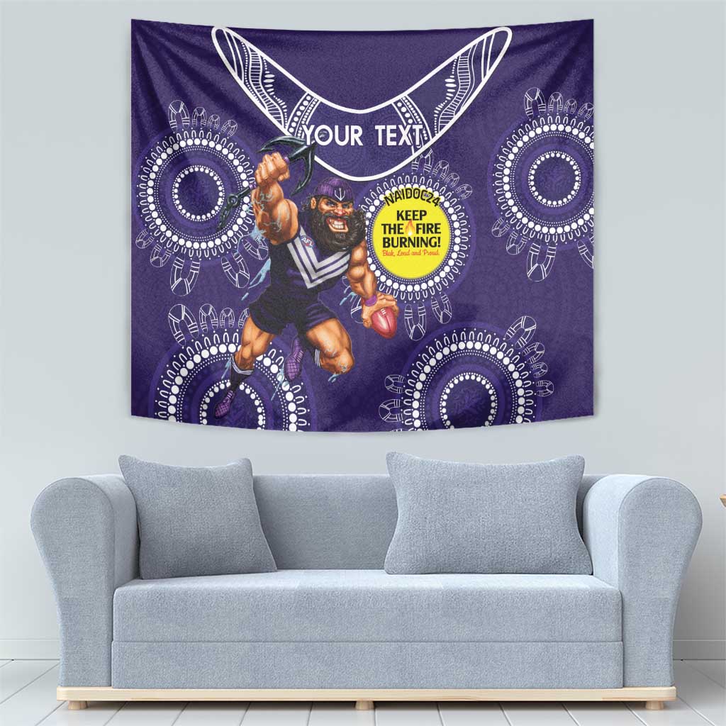 Custom AFL Dockers NAIDOC Week Tapestry Keep The Fire Burning Indigenous Art