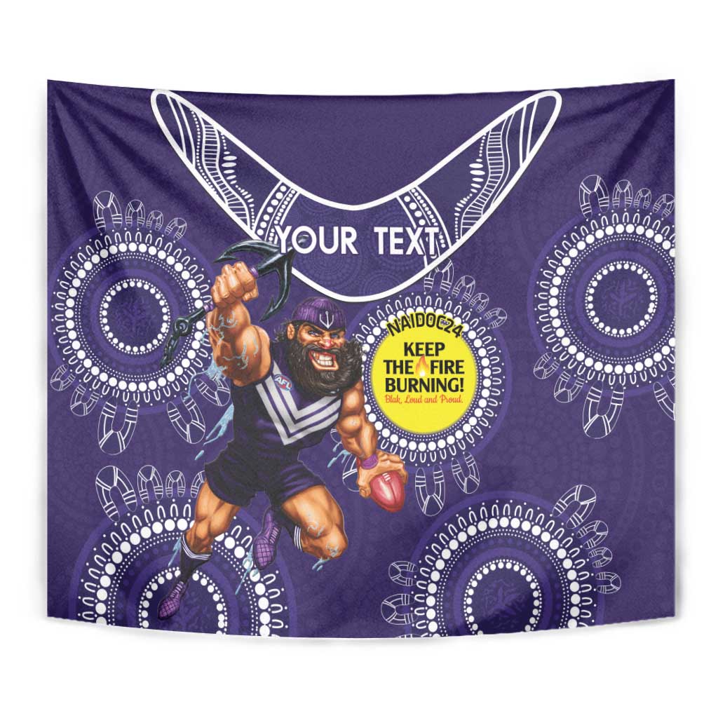 Custom AFL Dockers NAIDOC Week Tapestry Keep The Fire Burning Indigenous Art