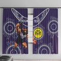 Custom AFL Dockers NAIDOC Week Window Curtain Keep The Fire Burning Indigenous Art