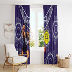 Custom AFL Dockers NAIDOC Week Window Curtain Keep The Fire Burning Indigenous Art