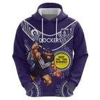 Custom AFL Dockers NAIDOC Week Zip Hoodie Keep The Fire Burning Indigenous Art
