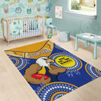 Custom AFL Eagles  NAIDOC Week Area Rug Keep The Fire Burning Indigenous Art
